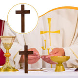 Maxbell Wooden Cross Easter Statue Christian Jesus Cross for Church Outdoor Entryway M