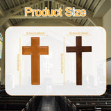 Maxbell Wooden Cross Easter Statue Christian Jesus Cross for Church Outdoor Entryway M