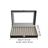 Maxbell Pen Display Box Premium Multipurpose Pen Collection Case for Shop Home Study 12 Grids
