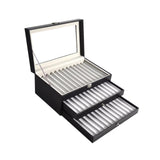 Maxbell Pen Display Box Premium Multipurpose Pen Collection Case for Shop Home Study 36 Grids Black Gray