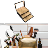 Maxbell Pen Display Box Premium Multipurpose Pen Collection Case for Shop Home Study 36 Grids Black Beige