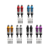 Maxbell 4x Shock Absorbers Metal Replace Parts 55mm 1/12 1/16 Scale for MN98 D90 B16 Red