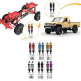 Maxbell 4x Shock Absorbers Metal Replace Parts 55mm 1/12 1/16 Scale for MN98 D90 B16 Red