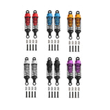 Maxbell 4x Shock Absorbers Metal Replace Parts 55mm 1/12 1/16 Scale for MN98 D90 B16 Red