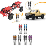 Maxbell 4x Shock Absorbers Metal Replace Parts 55mm 1/12 1/16 Scale for MN98 D90 B16 Red