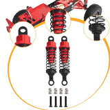 Maxbell 4x Shock Absorbers Metal Replace Parts 55mm 1/12 1/16 Scale for MN98 D90 B16 Red