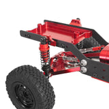 Maxbell 4x Shock Absorbers Metal Replace Parts 55mm 1/12 1/16 Scale for MN98 D90 B16 Red