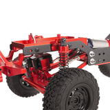 Maxbell 4x Shock Absorbers Metal Replace Parts 55mm 1/12 1/16 Scale for MN98 D90 B16 Red