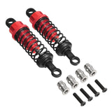 Maxbell 4x Shock Absorbers Metal Replace Parts 55mm 1/12 1/16 Scale for MN98 D90 B16 Red