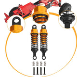 Maxbell 4x Shock Absorbers Metal Replace Parts 55mm 1/12 1/16 Scale for MN98 D90 B16 Gold