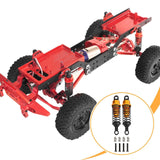 Maxbell 4x Shock Absorbers Metal Replace Parts 55mm 1/12 1/16 Scale for MN98 D90 B16 Gold