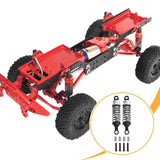 Maxbell 4x Shock Absorbers Metal Replace Parts 55mm 1/12 1/16 Scale for MN98 D90 B16 Argent