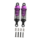 Maxbell 4x Shock Absorbers Metal Replace Parts 55mm 1/12 1/16 Scale for MN98 D90 B16 Violet