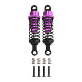 Maxbell 4x Shock Absorbers Metal Replace Parts 55mm 1/12 1/16 Scale for MN98 D90 B16 Violet