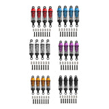 Maxbell 4 Pieces Hydraulic Shock Absorbers for RC Car Dampers Set for MN82 MN168 B14 Red