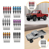Maxbell 4 Pieces Hydraulic Shock Absorbers for RC Car Dampers Set for MN82 MN168 B14 Red