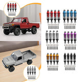 Maxbell 4 Pieces Hydraulic Shock Absorbers for RC Car Dampers Set for MN82 MN168 B14 Red