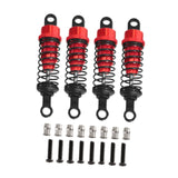 Maxbell 4 Pieces Hydraulic Shock Absorbers for RC Car Dampers Set for MN82 MN168 B14 Red