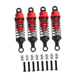 Maxbell 4 Pieces Hydraulic Shock Absorbers for RC Car Dampers Set for MN82 MN168 B14 Red