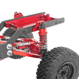 Maxbell 4 Pieces Hydraulic Shock Absorbers for RC Car Dampers Set for MN82 MN168 B14 Red