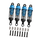 Maxbell 4 Pieces Hydraulic Shock Absorbers for RC Car Dampers Set for MN82 MN168 B14 Blue