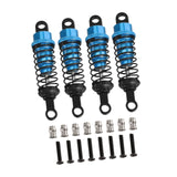Maxbell 4 Pieces Hydraulic Shock Absorbers for RC Car Dampers Set for MN82 MN168 B14 Blue