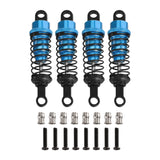 Maxbell 4 Pieces Hydraulic Shock Absorbers for RC Car Dampers Set for MN82 MN168 B14 Blue