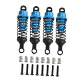 Maxbell 4 Pieces Hydraulic Shock Absorbers for RC Car Dampers Set for MN82 MN168 B14 Blue