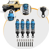 Maxbell 4 Pieces Hydraulic Shock Absorbers for RC Car Dampers Set for MN82 MN168 B14 Blue