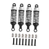 Maxbell 4 Pieces Hydraulic Shock Absorbers for RC Car Dampers Set for MN82 MN168 B14 Gold