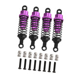 Maxbell 4 Pieces Hydraulic Shock Absorbers for RC Car Dampers Set for MN82 MN168 B14 Silver