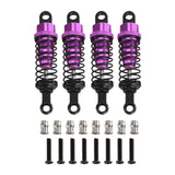 Maxbell 4 Pieces Hydraulic Shock Absorbers for RC Car Dampers Set for MN82 MN168 B14 Silver