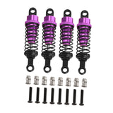 Maxbell 4 Pieces Hydraulic Shock Absorbers for RC Car Dampers Set for MN82 MN168 B14 Silver