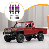 Maxbell 4 Pieces Hydraulic Shock Absorbers for RC Car Dampers Set for MN82 MN168 B14 Silver