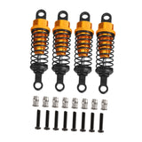Maxbell 4 Pieces Hydraulic Shock Absorbers for RC Car Dampers Set for MN82 MN168 B14 Black