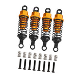 Maxbell 4 Pieces Hydraulic Shock Absorbers for RC Car Dampers Set for MN82 MN168 B14 Black