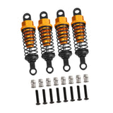 Maxbell 4 Pieces Hydraulic Shock Absorbers for RC Car Dampers Set for MN82 MN168 B14 Black
