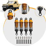 Maxbell 4 Pieces Hydraulic Shock Absorbers for RC Car Dampers Set for MN82 MN168 B14 Black
