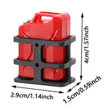 Maxbell Simulated Oil Can 1/10 Climbing Car Model Practical Storage Can RC Fuel Tank red
