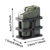 Maxbell Simulated Oil Can 1/10 Climbing Car Model Practical Storage Can RC Fuel Tank green