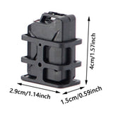 Maxbell Simulated Oil Can 1/10 Climbing Car Model Practical Storage Can RC Fuel Tank black