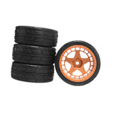 Maxbell 4Pcs 1/10 Drifting Wheels Tires Set Replacement Good Grip RC Car Drifting Tires