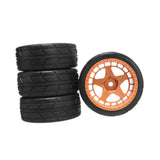 Maxbell 4Pcs 1/10 Drifting Wheels Tires Set Replacement Good Grip RC Car Drifting Tires