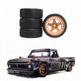 Maxbell 4Pcs 1/10 Drifting Wheels Tires Set Replacement Good Grip RC Car Drifting Tires