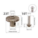 Maxbell RC Axle Gear Bridge Shaft Professional Front Rear Axle for MN82 MN78 1/12 RC