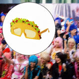 Maxbell Taco Glasses Decorative Pinata Party Sunglasses for Teens Holiday Masquerade