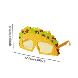 Maxbell Taco Glasses Decorative Pinata Party Sunglasses for Teens Holiday Masquerade