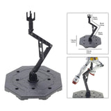 Maxbell Action Figure Base Angle Height Adjustable Self Assembly for 1/100 RG Black