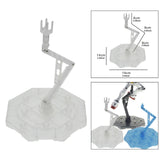 Maxbell Action Figure Base Angle Height Adjustable Self Assembly for 1/100 RG Clear