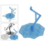 Maxbell Action Figure Base Angle Height Adjustable Self Assembly for 1/100 RG Blue